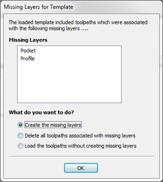 Missing Layers for Template Dialog